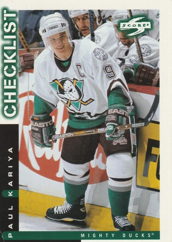 #270 Paul Kariya - Anaheim Mighty Ducks - 1997-98 Score Hockey
