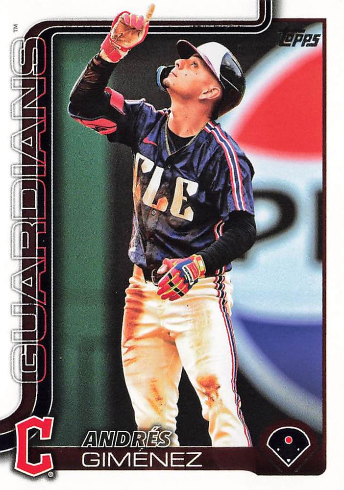 #270 Andrés Giménez - Cleveland Guardians - 2025 Topps Baseball
