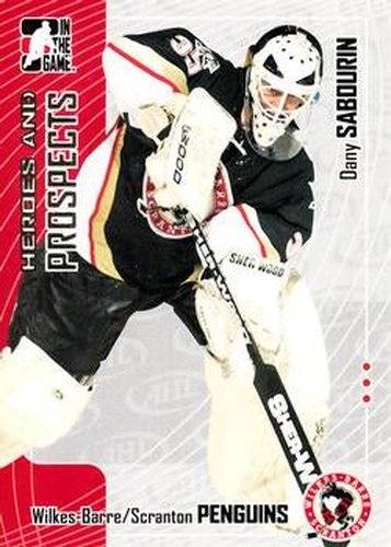 #270 Dany Sabourin - Wilkes-Barre/Scranton Penguins - 2005-06 In The Game Heroes and Prospects Hockey
