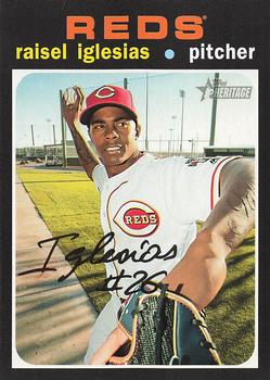 #270 Raisel Iglesias - Cincinnati Reds - 2020 Topps Heritage Baseball