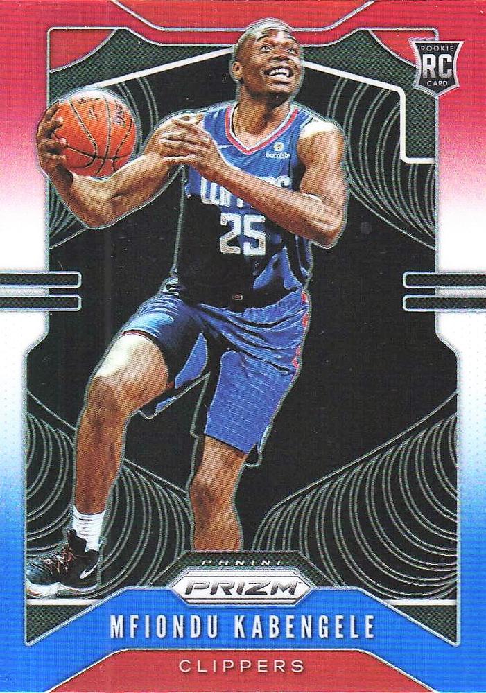 #271 Mfiondu Kabengele - Los Angeles Clippers - 2019-20 Panini Prizm - Prizms Red White and Blue Basketball