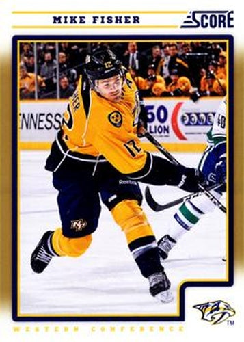 #271 Mike Fisher - Nashville Predators - 2012-13 Score - Gold Rush Hockey