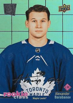 #RC-4 Alexander Barabanov - Toronto Maple Leafs - 2020-21 Upper Deck - Rookie Class SE Hockey