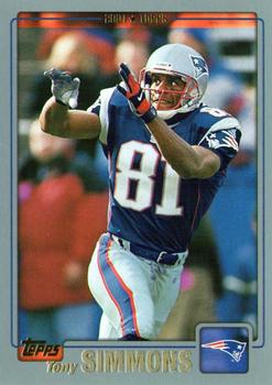 #272 Tony Simmons - New England Patriots - 2001 Topps Football