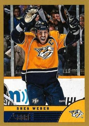 #272 Shea Weber - Nashville Predators - 2013-14 Score - Gold Hockey