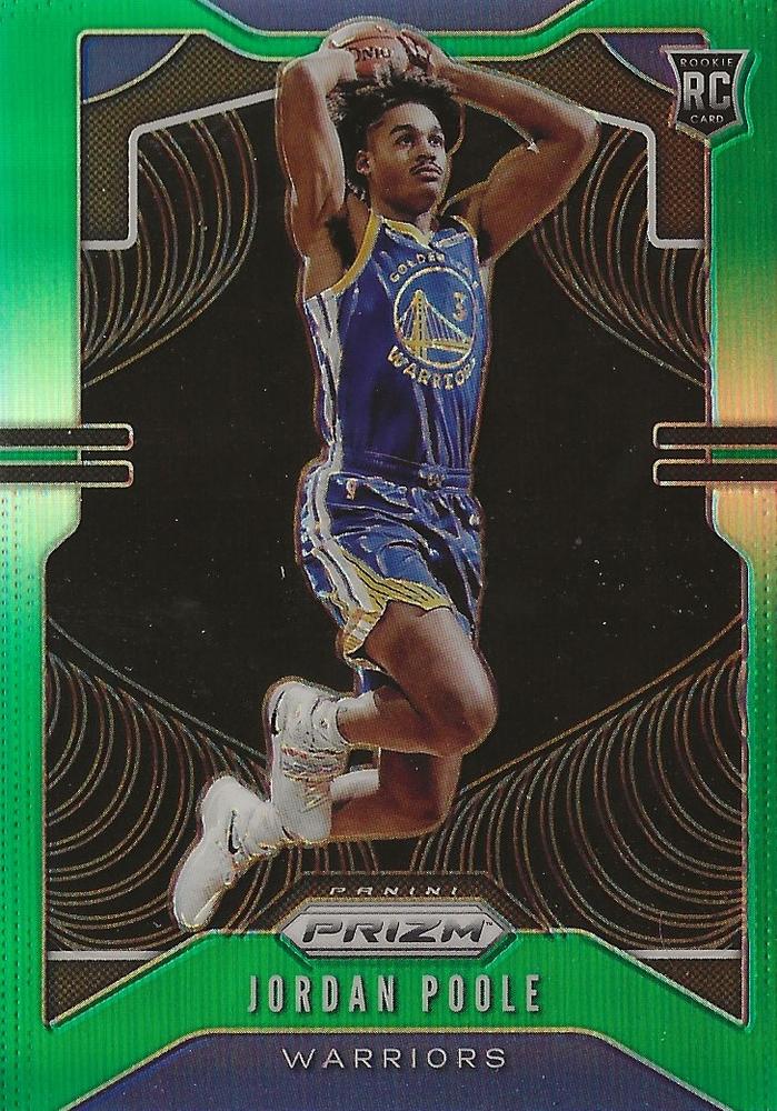 #272 Jordan Poole - Golden State Warriors - 2019-20 Panini Prizm - Prizms Green Basketball