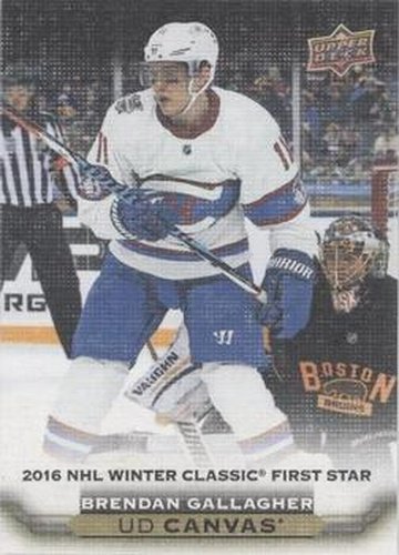 #C-HL2 Brendan Gallagher - Montreal Canadiens - 2015-16 Upper Deck - UD Canvas Hockey