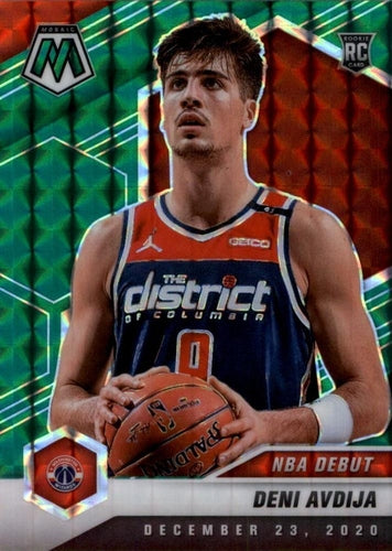 #272 Deni Avdija - Washington Wizards - 2020-21 Panini Mosaic - Mosaic Green Basketball