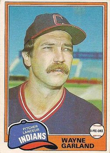 #272 Wayne Garland - Cleveland Indians - 1981 O-Pee-Chee - Gray Back Baseball