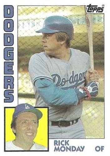 #274 Rick Monday - Los Angeles Dodgers - 1984 Topps Baseball