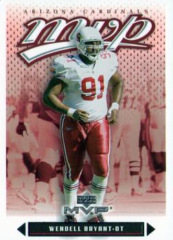 #274 Wendell Bryant - Arizona Cardinals - 2003 Upper Deck MVP Football