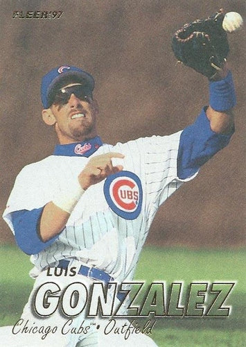 #275 Luis Gonzalez - Chicago Cubs - 1997 Fleer Baseball