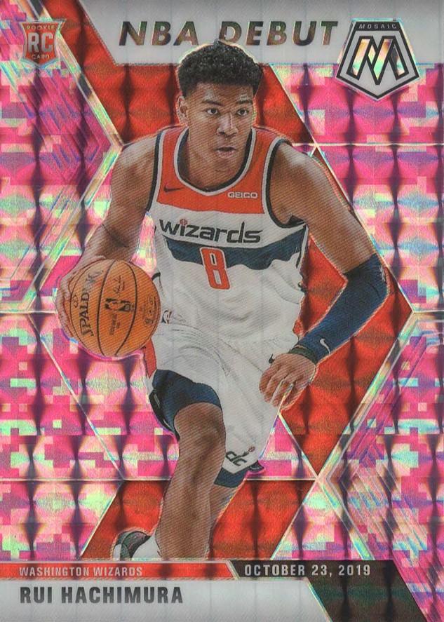 #275 Rui Hachimura - Washington Wizards - 2019-20 Panini Mosaic - Camo Pink Basketball