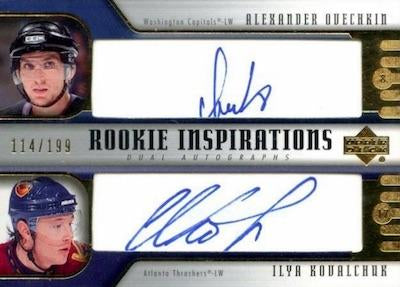 #275 Alexander Ovechkin / Ilya Kovalchuk - Washington Capitals / Atlanta Thrashers - 2005-06 Upper Deck Rookie Update Hockey