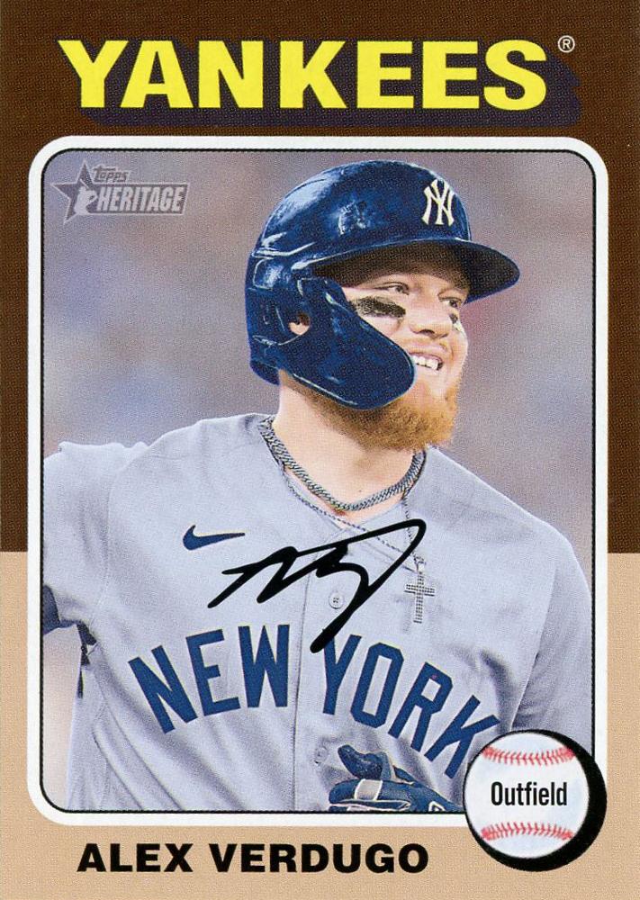 #275 Alex Verdugo - New York Yankees - 2024 Topps Heritage Baseball