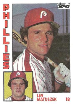 #275 Len Matuszek - Philadelphia Phillies - 1984 Topps Baseball