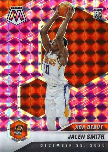 #275 Jalen Smith - Phoenix Suns - 2020-21 Panini Mosaic - Mosaic Camo Pink Basketball