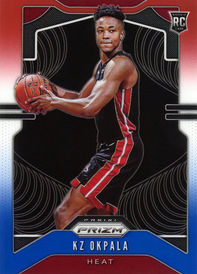 #275 KZ Okpala - Miami Heat - 2019-20 Panini Prizm - Prizms Red White and Blue Basketball