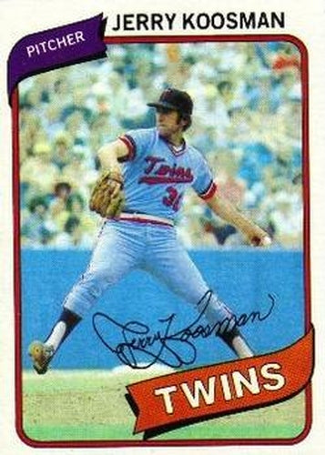#275 Jerry Koosman - Minnesota Twins - 1980 Topps Baseball