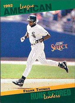 #38 Frank Thomas - Chicago White Sox - 1993 Score - Select Stat Leaders Baseball