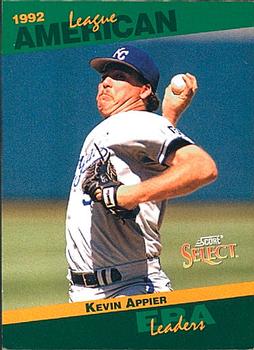 #80 Kevin Appier - Kansas City Royals - 1993 Score - Select Stat Leaders Baseball