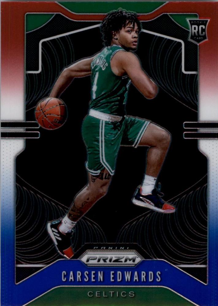 #276 Carsen Edwards - Boston Celtics - 2019-20 Panini Prizm - Prizms Red White and Blue Basketball