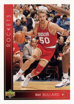 #276 Matt Bullard - Houston Rockets - 1993-94 Upper Deck Basketball