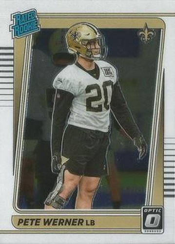 #276 Pete Werner - New Orleans Saints - 2021 Donruss Optic Football