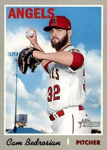 #277 Cam Bedrosian - Los Angeles Angels - 2019 Topps Heritage Baseball
