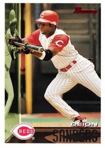 #277 Deion Sanders - Cincinnati Reds - 1995 Bowman Baseball