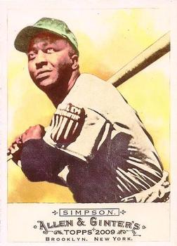 #278 Herb Simpson - Harlem Globetrotters - 2009 Topps Allen & Ginter Baseball