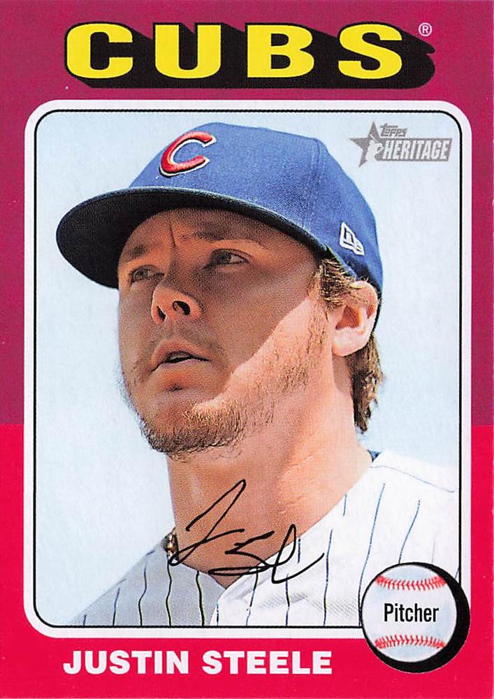 #278 Justin Steele - Chicago Cubs - 2024 Topps Heritage Baseball
