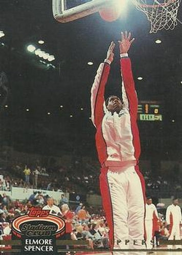 #279 Elmore Spencer - Los Angelesippers - 1992-93 Stadium Club Basketball