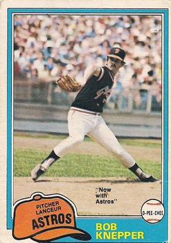#279 Bob Knepper - Houston Astros - 1981 O-Pee-Chee - Gray Back Baseball