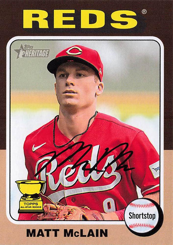 #279 Matt McLain - Cincinnati Reds - 2024 Topps Heritage Baseball