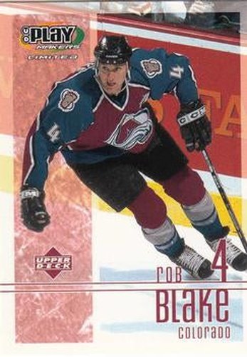 #27 Rob Blake - Colorado Avalanche - 2001-02 Upper Deck Playmakers Hockey