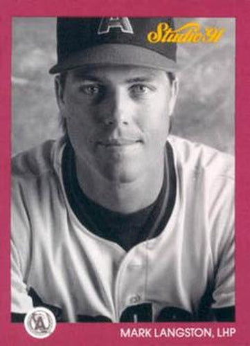 #27 Mark Langston - California Angels - 1991 Studio Baseball