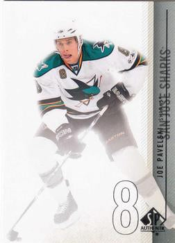 #27 Joe Pavelski - San Jose Sharks - 2010-11 SP Authentic Hockey