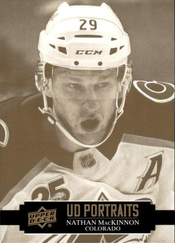 #P-27 Nathan MacKinnon - Colorado Avalanche - 2021-22 Upper Deck - UD Portraits Hockey