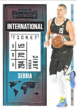 #27 Nikola Jokic - Denver Nuggets - 2020-21 Panini Contenders - International Ticket Basketball