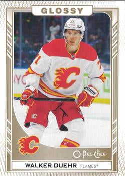 #R-27 Walker Duehr - Calgary Flames - 2023-24 O-Pee-Chee Glossy Gold Hockey