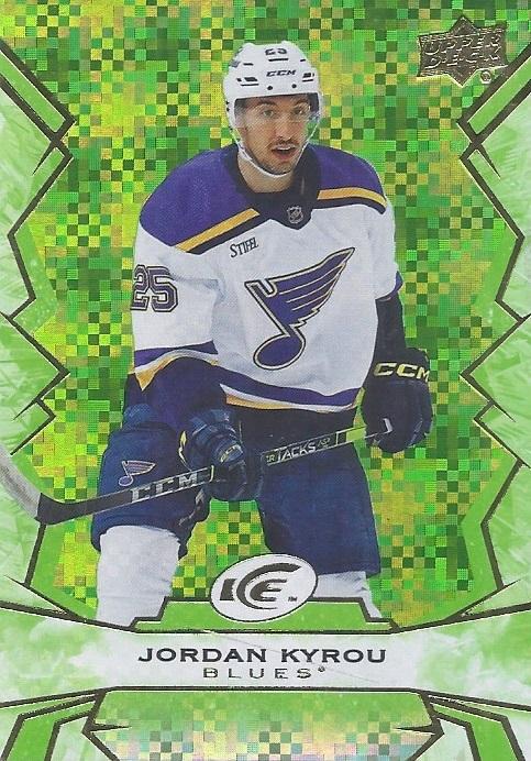 #27 Jordan Kyrou - St. Louis Blues - 2022-23 Upper Deck Ice - Green Hockey