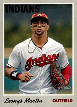 #27 Leonys Martin - Cleveland Indians - 2019 Topps Heritage Baseball