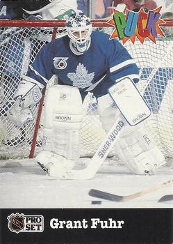 #27 Grant Fuhr - Toronto Maple Leafs - 1991-92 Pro Set PUCK Hockey