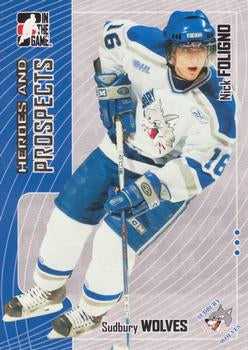 #280 Nick Foligno - Sudbury Wolves - 2005-06 In The Game Heroes and Prospects Hockey