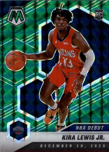 #280 Kira Lewis Jr. - New Orleans Pelicans - 2020-21 Panini Mosaic - Mosaic Green Basketball