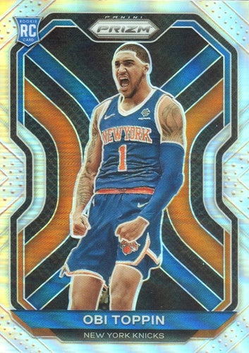 #280 Obi Toppin - New York Knicks - 2020-21 Panini Prizm - Silver Prizms Basketball