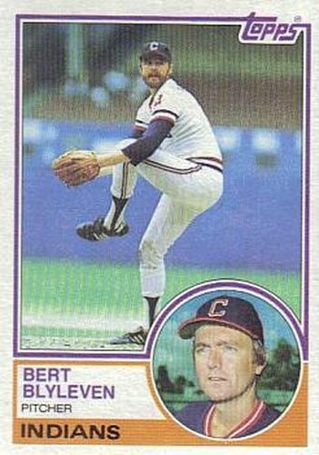 #280 Bert Blyleven - Cleveland Indians - 1983 Topps Baseball
