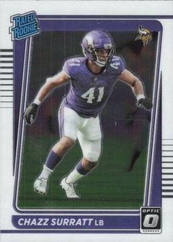 #280 Chazz Surratt - Minnesota Vikings - 2021 Donruss Optic Football