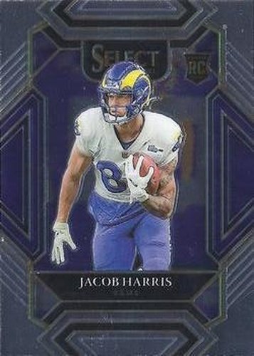 #280 Jacob Harris - Los Angeles Rams - 2021 Panini Select - Black and Gold Prizm Die Cut Football